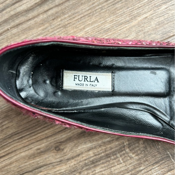 Furla Raspberry Tweed Kitten Heels | 35 - Picture 6 of 11